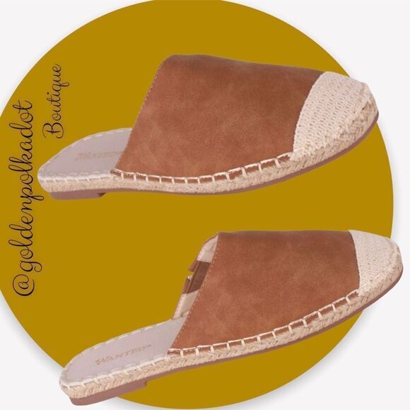 TAN Espadrilles Slip on Jute Size 10 NEW - Picture 2 of 6